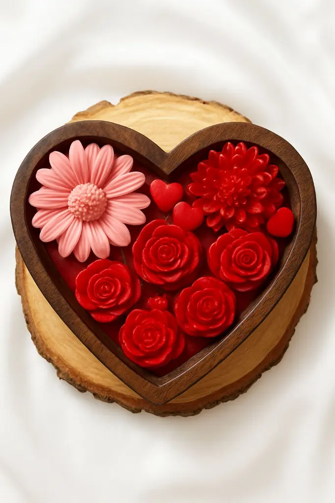 HEART WOODEN URLI CANDLE