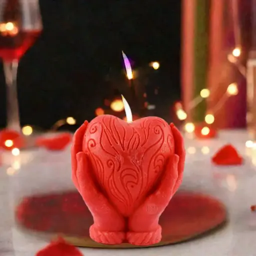 LOVE HEART CANDLES 