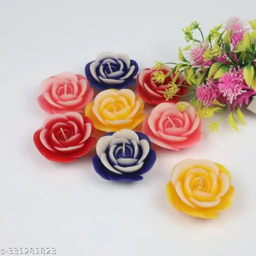 SUNFLOWER FLOWER CANDLES PACK OF 2 